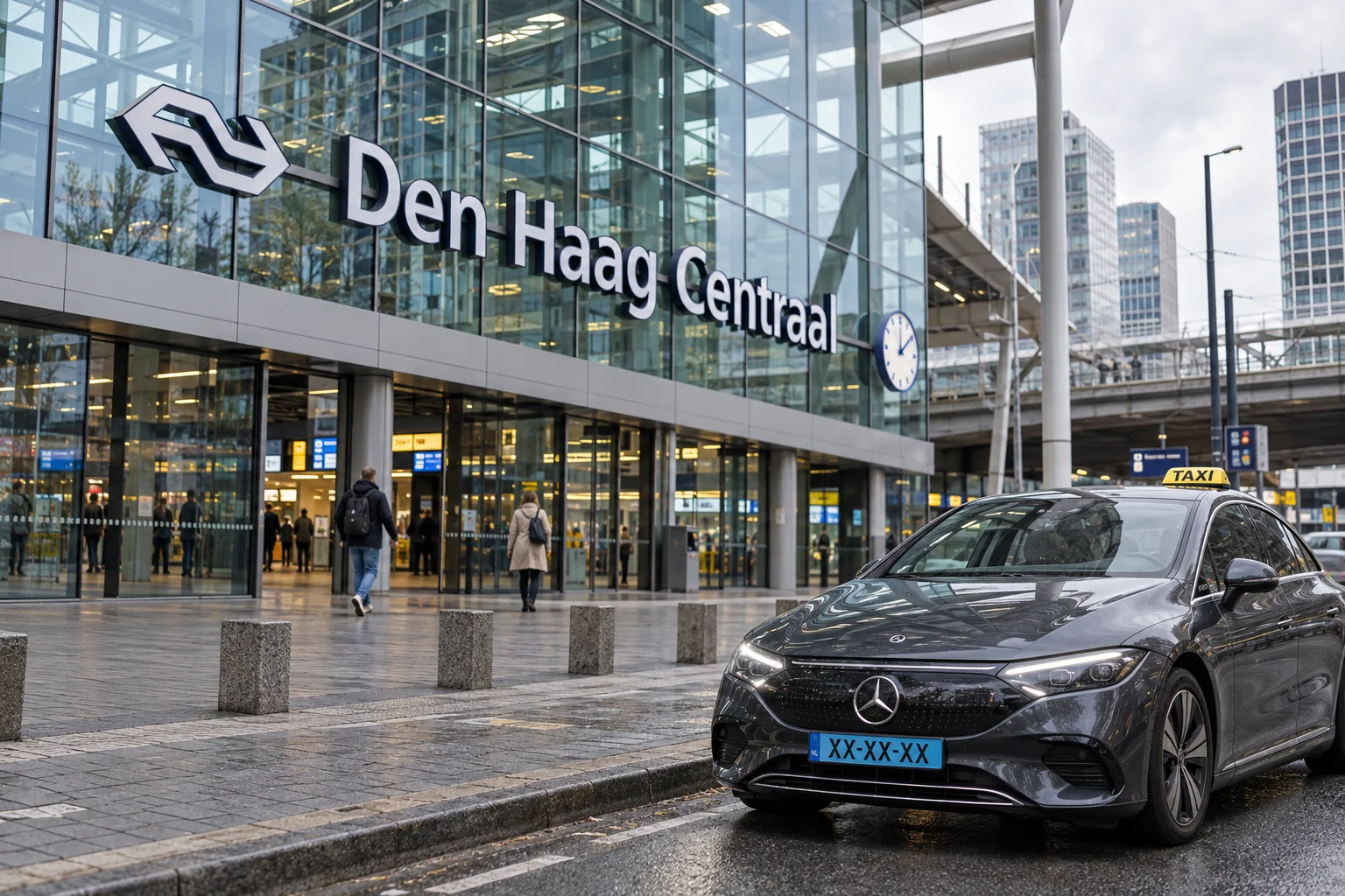 Taxi bij Den Haag Centraal voor taxi boekhouder Den Haag