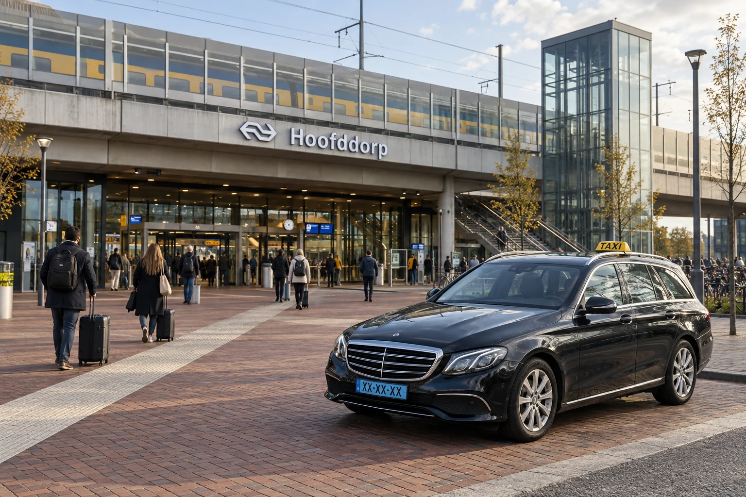 Taxi bij station Hoofddorp voor taxi boekhouder Hoofddorp
